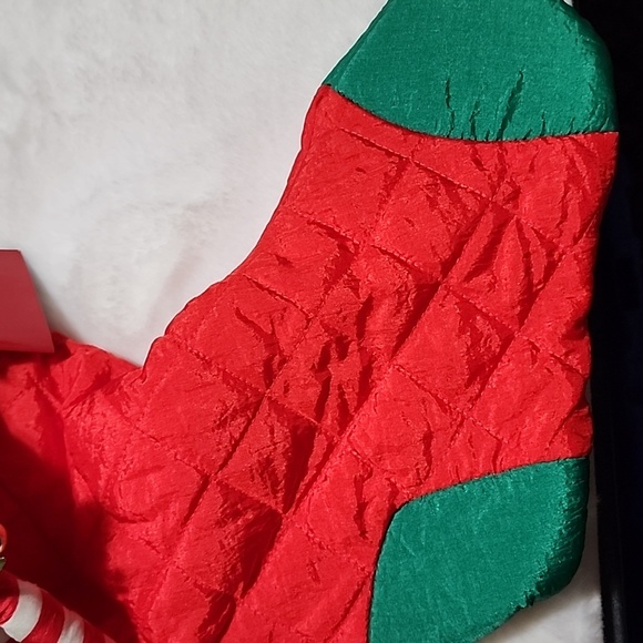 CHRISTMAS STOCKING NEW WITH TAGS  REINDEER / JINGLE BELLS 🔔 - Picture 4 of 9